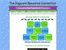 Tablet Screenshot of daycareresource.com